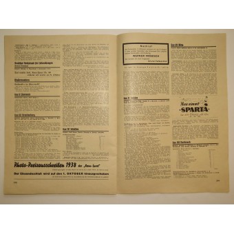 Zeitschrift Kanu-Sport, Faltboot-Sport, Nr.25, 17. September 1938, 24 Seiten. Espenlaub militaria